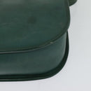 GUCCI Shoulder Bag Leather Green Gold 001 084 1036 Auth BA3781-14