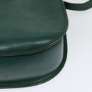 GUCCI Shoulder Bag Leather Green Gold 001 084 1036 Auth BA3781-16