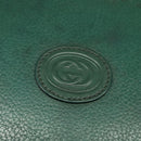 GUCCI Shoulder Bag Leather Green Gold 001 084 1036 Auth BA3781-17