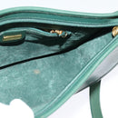 GUCCI Shoulder Bag Leather Green Gold 001 084 1036 Auth BA3781-19