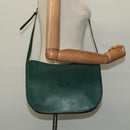 GUCCI Shoulder Bag Leather Green Gold 001 084 1036 Auth BA3781-21