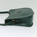GUCCI Shoulder Bag Leather Green Gold 001 084 1036 Auth BA3781-3