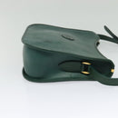 GUCCI Shoulder Bag Leather Green Gold 001 084 1036 Auth BA3781-4