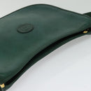 GUCCI Shoulder Bag Leather Green Gold 001 084 1036 Auth BA3781-6