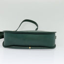 GUCCI Shoulder Bag Leather Green Gold 001 084 1036 Auth BA3781-5