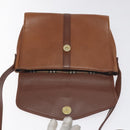 Burberrys Shoulder Bag Leather Brown Gold Auth BA3783-15
