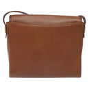 Burberrys Shoulder Bag Leather Brown Gold Auth BA3783-3