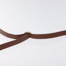 Burberrys Shoulder Bag Leather Brown Gold Auth BA3783-8