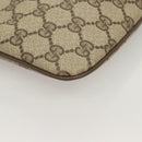 GUCCI GG Supreme Web Sherry Line Bag PVC Beige Gold 904 02 047 Auth BA3784-8