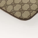 GUCCI GG Supreme Web Sherry Line Bag PVC Beige Gold 904 02 047 Auth BA3784-17