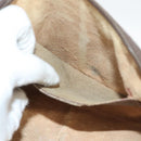 GUCCI GG Supreme Web Sherry Line Bag PVC Beige Gold 904 02 047 Auth BA3784-11