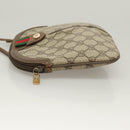 GUCCI GG Supreme Web Sherry Line Bag PVC Beige Gold 904 02 047 Auth BA3784-4