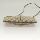 GUCCI GG Supreme Web Sherry Line Bag PVC Beige Gold 904 02 047 Auth BA3784-5