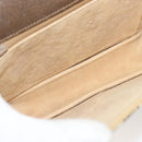 GUCCI GG Supreme Web Sherry Line Shoulder Bag PVC Beige Gold Auth BA3785-11