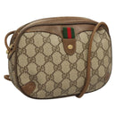 GUCCI GG Supreme Web Sherry Line Bag PVC Beige Gold 89 02 066 Auth BA3786-1