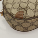 GUCCI GG Supreme Web Sherry Line Bag PVC Beige Gold 89 02 066 Auth BA3786-9
