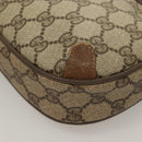 GUCCI GG Supreme Web Sherry Line Bag PVC Beige Gold 89 02 066 Auth BA3786-14