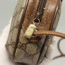 GUCCI GG Supreme Web Sherry Line Bag PVC Beige Gold 89 02 066 Auth BA3786-18