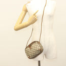 GUCCI GG Supreme Web Sherry Line Bag PVC Beige Gold 89 02 066 Auth BA3786-21