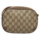 GUCCI GG Supreme Web Sherry Line Bag PVC Beige Gold 89 02 066 Auth BA3786-2