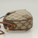 GUCCI GG Supreme Web Sherry Line Bag PVC Beige Gold 89 02 066 Auth BA3786-4