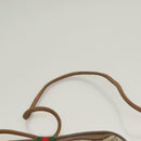 GUCCI GG Supreme Web Sherry Line Bag PVC Beige Gold 89 02 066 Auth BA3786-8