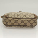 GUCCI GG Supreme Web Sherry Line Bag PVC Beige Gold 89 02 066 Auth BA3786-5