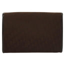 Christian Dior Trotter Canvas Chain Shoulder Bag Dark Brown Gold Auth BA3787-2