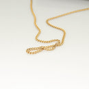 Christian Dior Trotter Canvas Chain Shoulder Bag Dark Brown Gold Auth BA3787-7