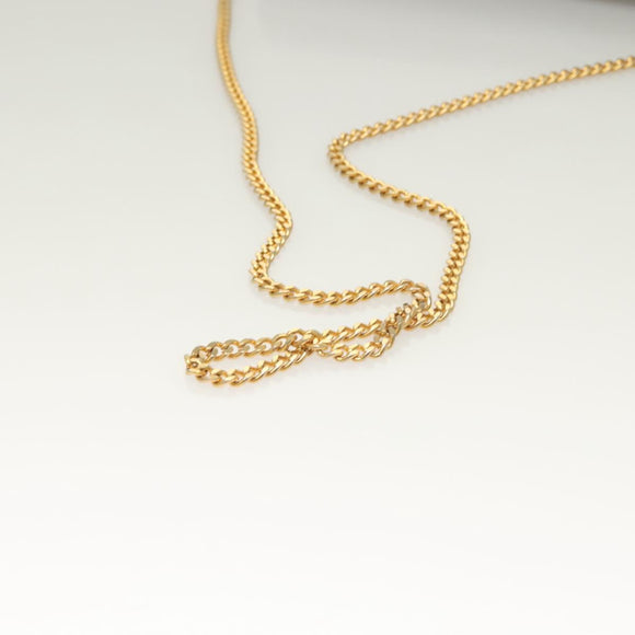 Christian Dior Trotter Canvas Chain Shoulder Bag Dark Brown Gold Auth BA3787