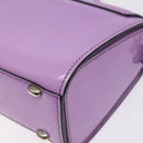 CELINE Shoulder Bag Leather Purple Silver Auth BA3789-15