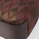 GIVENCHY Shoulder Bag Canvas Bordeaux Gold Auth BA3790-10