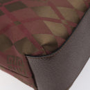 GIVENCHY Shoulder Bag Canvas Bordeaux Gold Auth BA3790-11