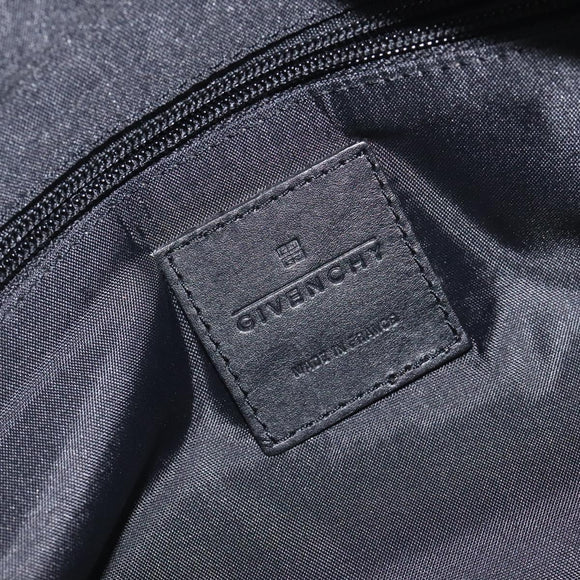 GIVENCHY Shoulder Bag Canvas Bordeaux Gold Auth BA3790