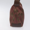 GIVENCHY Shoulder Bag Canvas Bordeaux Gold Auth BA3790-4