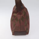 GIVENCHY Shoulder Bag Canvas Bordeaux Gold Auth BA3790-5