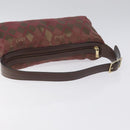 GIVENCHY Shoulder Bag Canvas Bordeaux Gold Auth BA3790-7