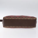 GIVENCHY Shoulder Bag Canvas Bordeaux Gold Auth BA3790-9