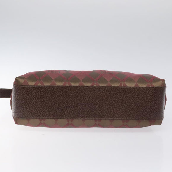 GIVENCHY Shoulder Bag Canvas Bordeaux Gold Auth BA3790