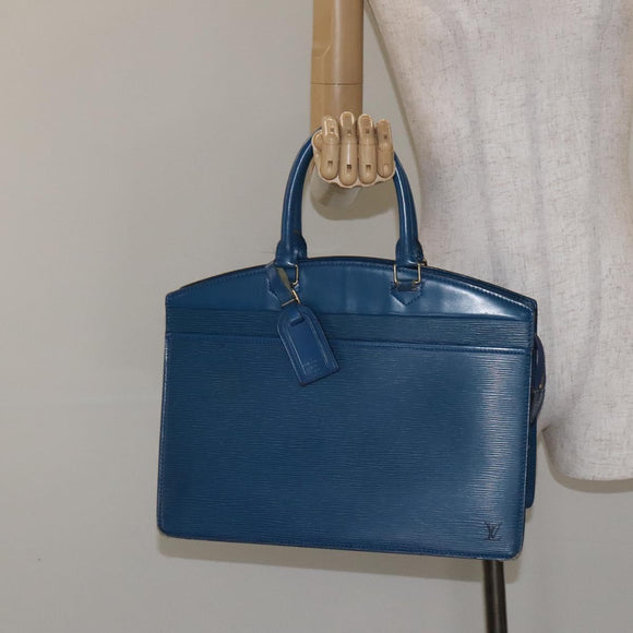 LOUIS VUITTON Epi Riviera Hand Bag Blue M48185 LV Auth BA3792