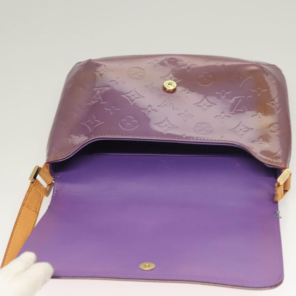 LOUIS VUITTON Monogram Vernis Thompson Street Bag Viole M91095 LV Auth BA3794