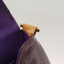 LOUIS VUITTON Monogram Vernis Thompson Street Bag Viole M91095 LV Auth BA3794-10