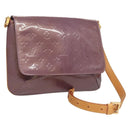 LOUIS VUITTON Monogram Vernis Thompson Street Bag Viole M91095 LV Auth BA3794-1