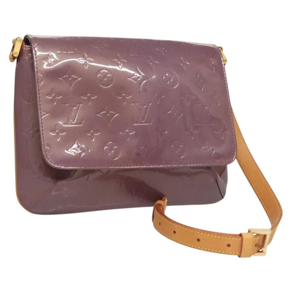 LOUIS VUITTON Monogram Vernis Thompson Street Bag Viole M91095 LV Auth BA3794