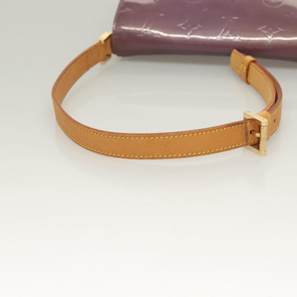 LOUIS VUITTON Monogram Vernis Thompson Street Bag Viole M91095 LV Auth BA3794