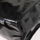 CHANEL COCO Mark Chain Shoulder Bag Patent Leather Black Gold CC Auth BA3798-15