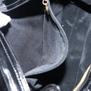 CHANEL COCO Mark Chain Shoulder Bag Patent Leather Black Gold CC Auth BA3798-21