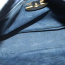 GUCCI GG Plus Supreme Shoulder Bag PVC Navy Gold Auth BA3799-11