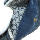 GUCCI GG Plus Supreme Shoulder Bag PVC Navy Gold Auth BA3799-22