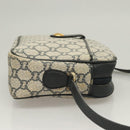 GUCCI GG Plus Supreme Shoulder Bag PVC Navy Gold Auth BA3799-3